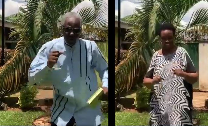 Security Min. Gen. Tumwine, Wife Break Internet With Rare Dancing Strokes