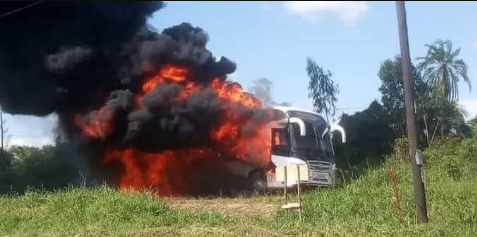 Parliament Bus Transporting Covid 19 Patients Catches Fire