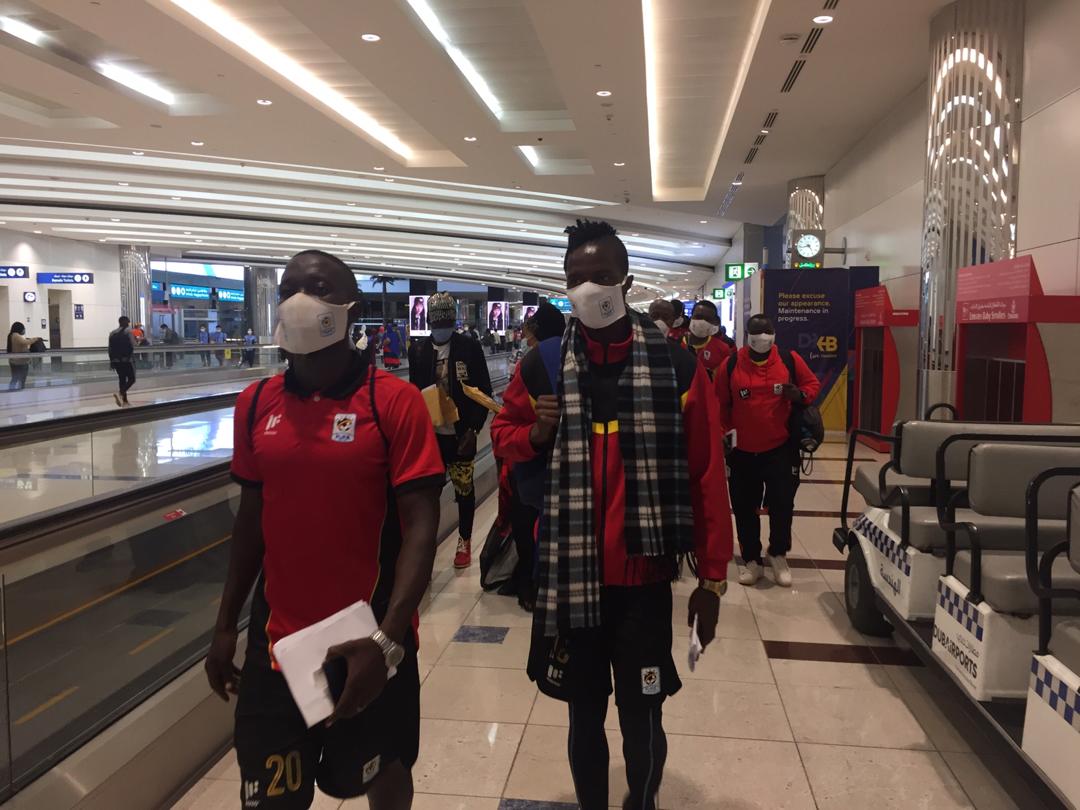 Uganda Cranes Contingent from Uganda Safely Arrives in Dubai