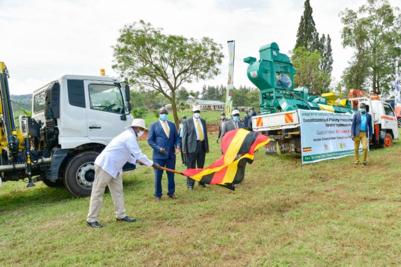 Museveni Hands Over Value Addition Equipment To Farmers