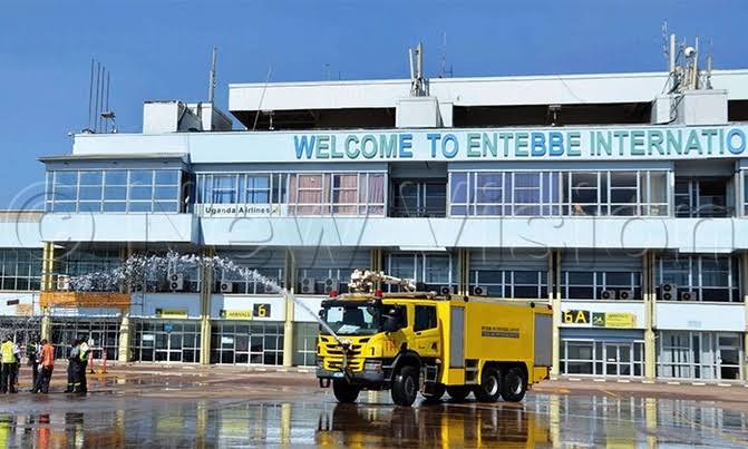 Fuel tanks at Entebbe international airport suddenly went into flames