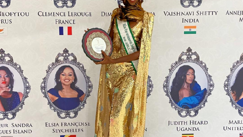 Judith Heard wins Miss Environment Africa International in India