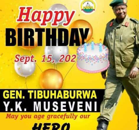 Museveni celebrates his birthday today.
