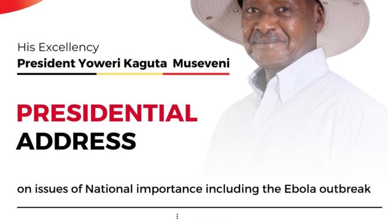 Museveni to address the nation tomorrow. 